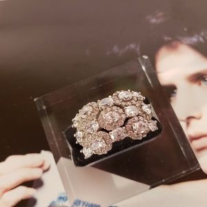 Vintage 1990s Epiphany CZ Sterling Silver Ring